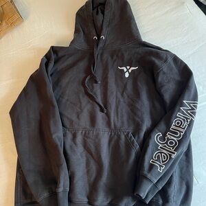 Wrangler Charcoal Hoodie with Iconic Logo